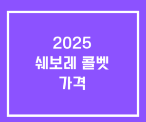 2025 쉐보레 콜벳 가격 2025 쉐보레 콜벳 가격