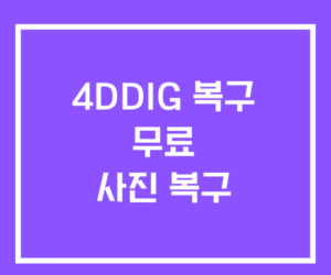 4DDIG 데이터 복구 무료 사진 복구 4DDIG 데이터 복구 무료 사진 복구