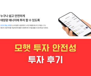 모햇 투자 안전성 투자 후기 수익발생
