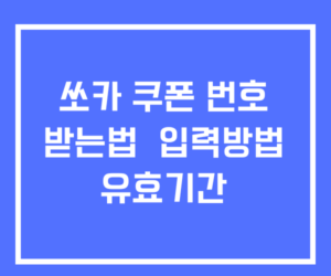 쏘카 쿠폰 번호 받는법 쿠폰코드 입력방법 유효기간 쏘카 쿠폰 번호 받는법 쿠폰코드 입력방법 유효기간