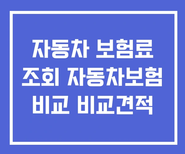 자동차 보험료 조회 자동차보험 비교 비교견적 자동차 보험료 조회 자동차보험 비교 비교견적