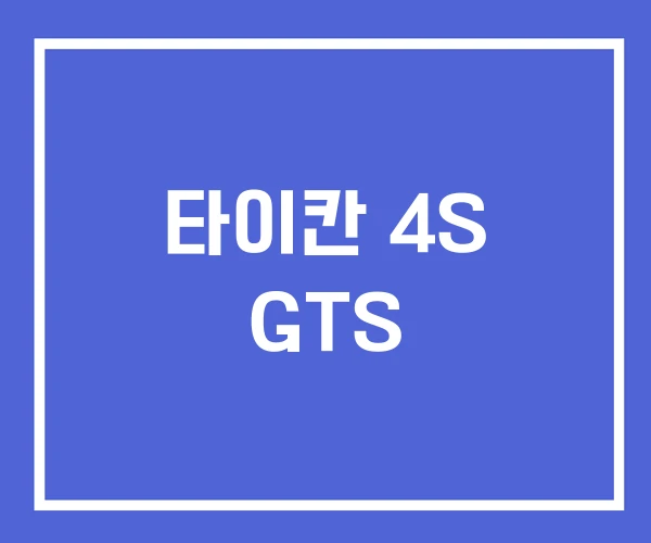 타이칸 4S GTS