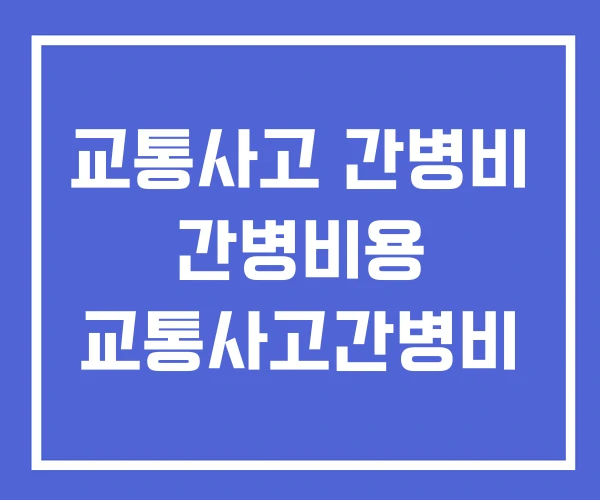 교통사고 간병비 간병비용 교통사고간병비 교통사고 간병비 간병비용 교통사고간병비
