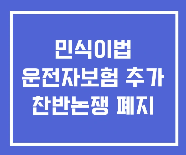 민식이법 운전자보험 추가 찬반논쟁 폐지 민식이법 운전자보험 추가 찬반논쟁 폐지