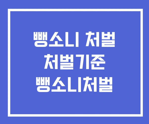 뺑소니 처벌 처벌기준 뺑소니처벌