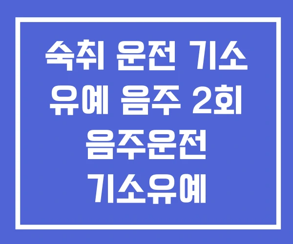 숙취 운전 기소 유예 음주 2회 음주운전 기소유예 숙취 운전 기소 유예 음주 2회 음주운전 기소유예