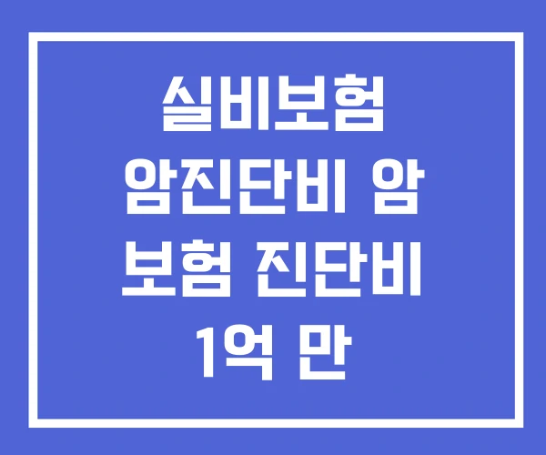 실비보험 암진단비 암 보험 진단비 1억 만 실비보험 암진단비 암 보험 진단비 1억 만