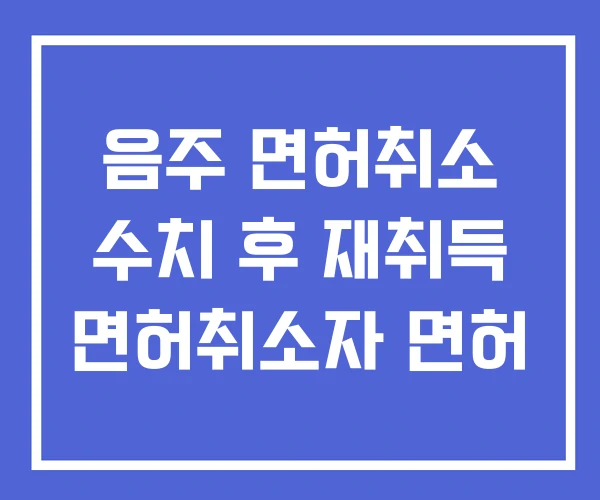 음주 면허취소 수치 후 재취득 면허취소자 면허 음주 면허취소 수치 후 재취득 면허취소자 면허