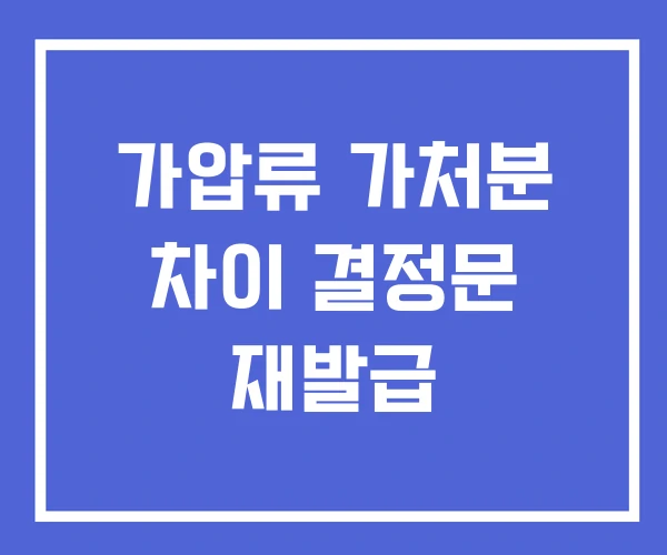 가압류 가처분 차이 결정문 재발급