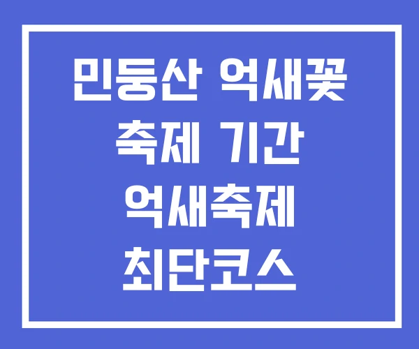 민둥산 억새꽃 축제 기간 억새축제 최단코스 민둥산 억새꽃 축제 기간 억새축제 최단코스