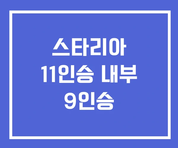 스타리아 11인승 내부 9인승 스타리아 11인승 내부 9인승