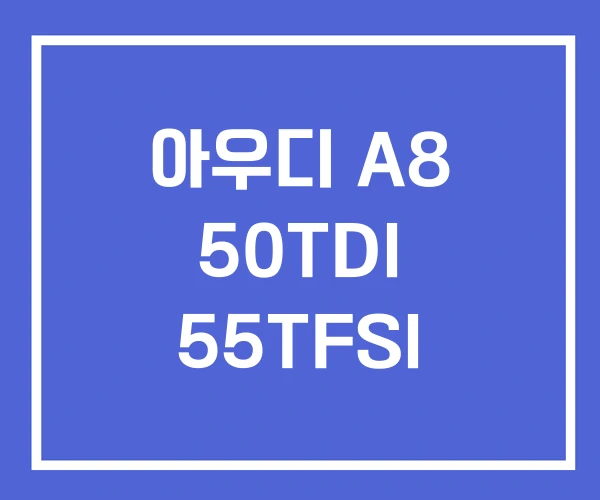 아우디 A8 50TDI 55TFSI