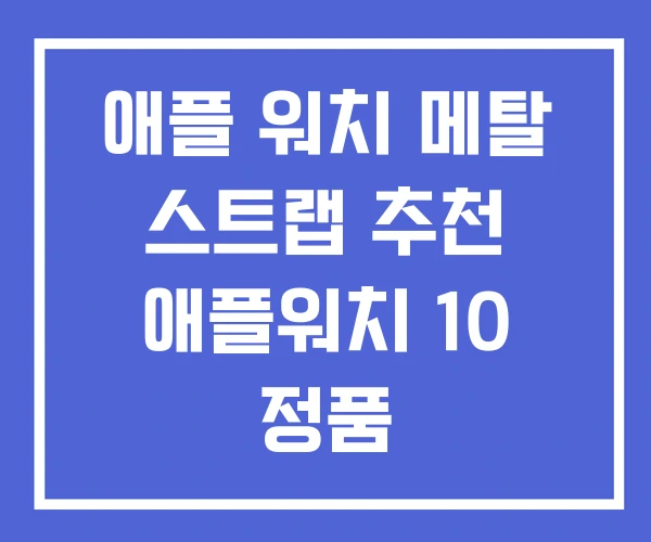 애플 워치 메탈 스트랩 추천 애플워치 10 정품 애플 워치 메탈 스트랩 추천 애플워치 10 정품