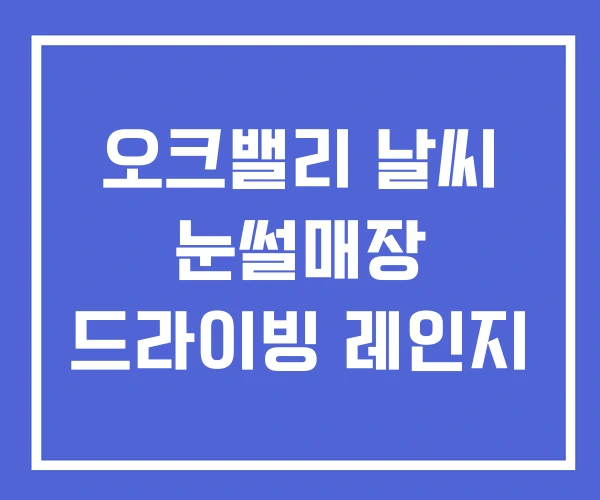 오크밸리 날씨 눈썰매장 드라이빙 레인지 오크밸리 날씨 눈썰매장 드라이빙 레인지