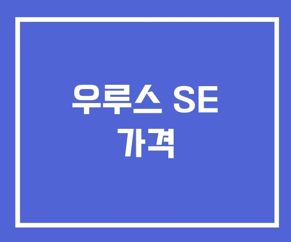 우루스 SE 가격