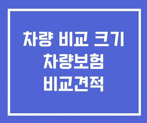 차량 비교 크기 차량보험 비교견적 차량 비교 크기 차량보험 비교견적