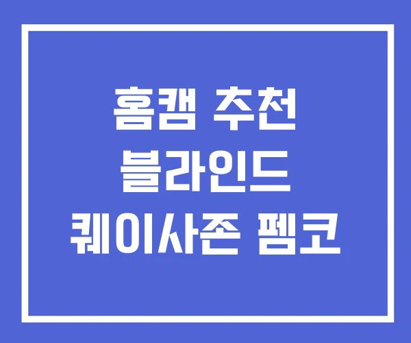 홈캠 추천 블라인드 퀘이사존 펨코