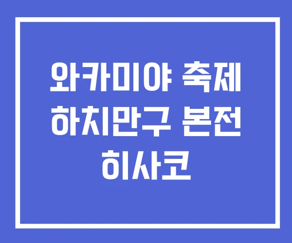 와카미야 축제 하치만구 본전 히사코 와카미야 축제 하치만구 본전 히사코