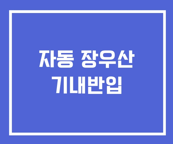 자동 장우산 기내반입 자동 장우산 기내반입