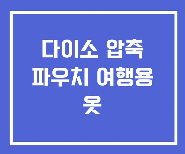 다이소 압축 파우치 여행용 옷 다이소 압축 파우치 여행용 옷