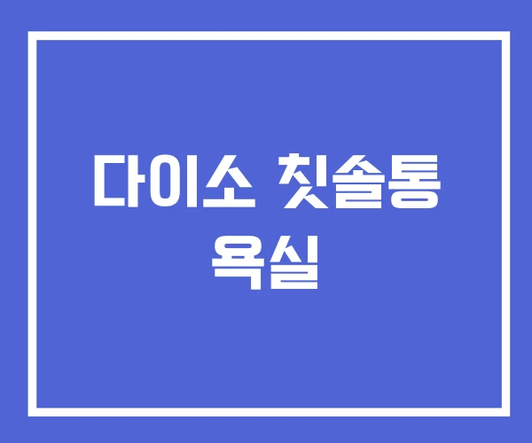 다이소 칫솔통 욕실