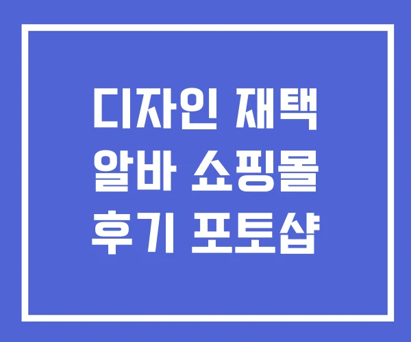 디자인 재택 알바 쇼핑몰 후기 포토샵 디자인 재택 알바 쇼핑몰 후기 포토샵