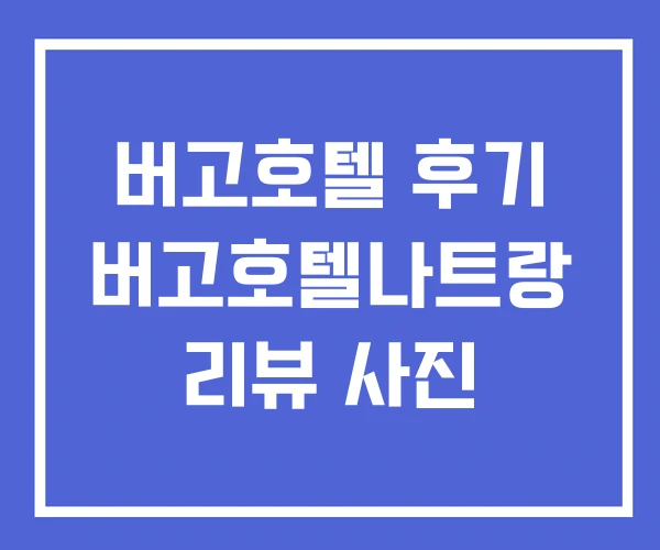버고호텔 후기 버고호텔나트랑 리뷰 사진 버고호텔 후기 버고호텔나트랑 리뷰 사진