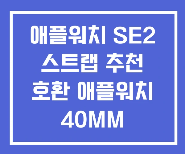 애플워치 SE2 스트랩 추천 호환 애플워치 40MM 애플워치 SE2 스트랩 추천 호환 애플워치 40MM