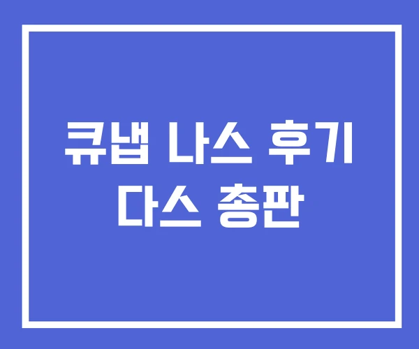 큐냅 나스 후기 다스 총판 큐냅 나스 후기 다스 총판