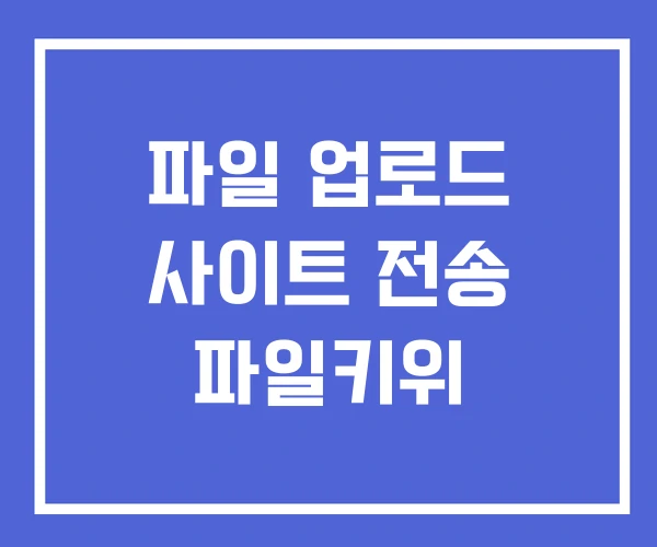 파일 업로드 사이트 전송 파일키위 파일 업로드 사이트 전송 파일키위